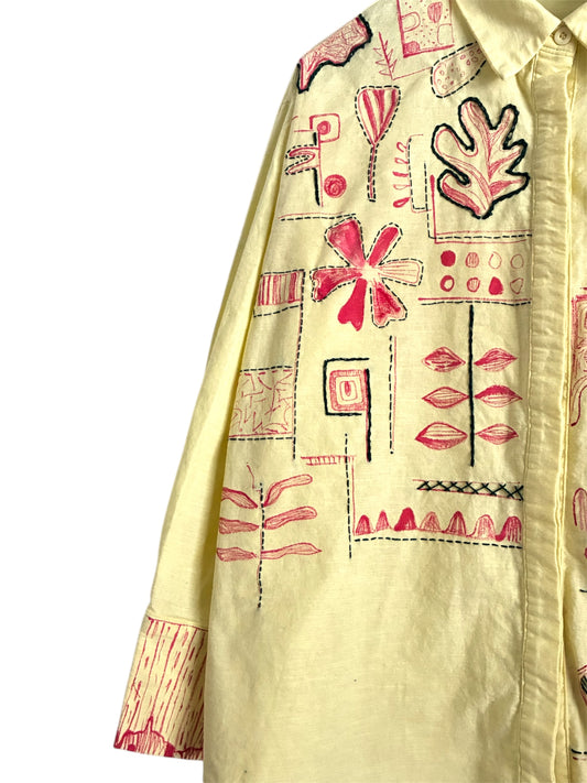 Echoes of Winter – Handworked Full-Sleeve Shirt