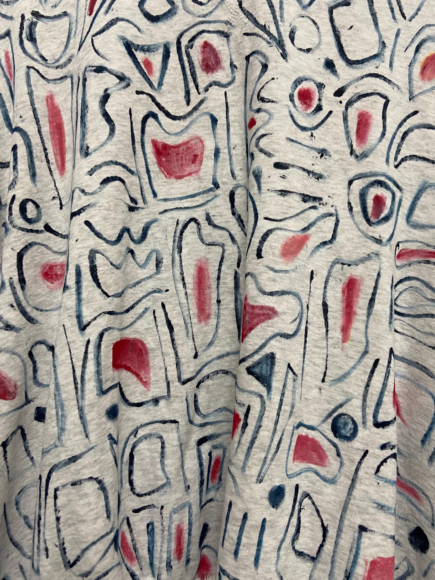 upcycled hand-painted sweatshirt