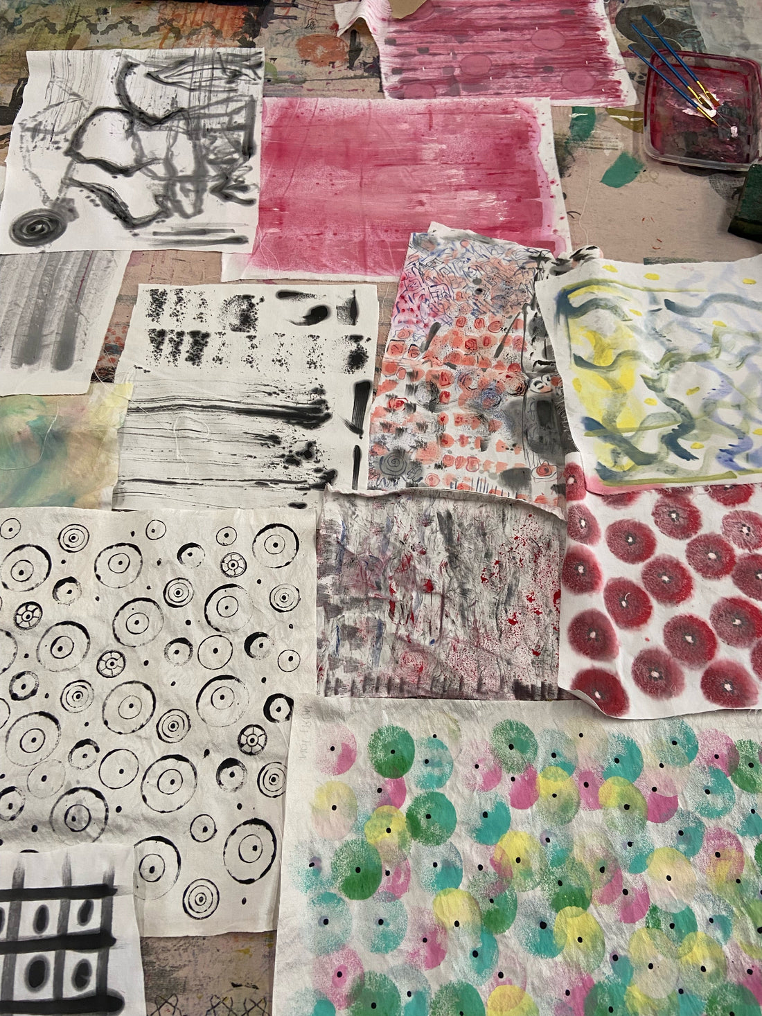 Experimental Acrylic Painting on Fabric Workshop with Contemporary Textile Studio, Toronto