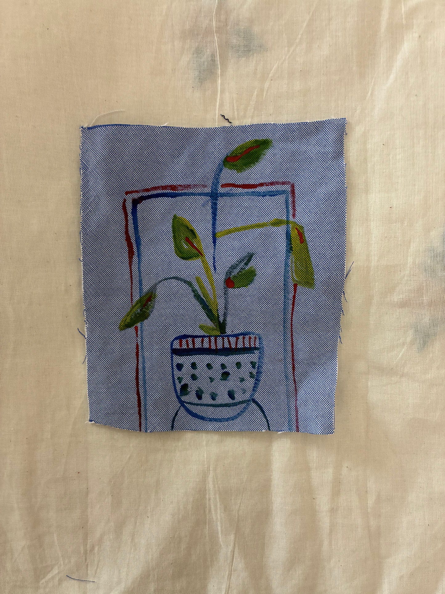 Handmade upcycled textile patches