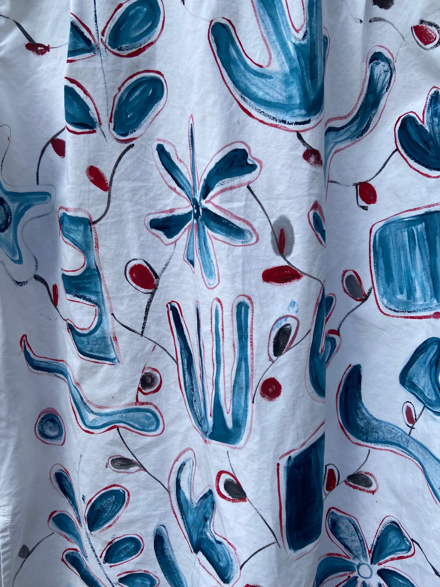 upcycled hand-painted shirt