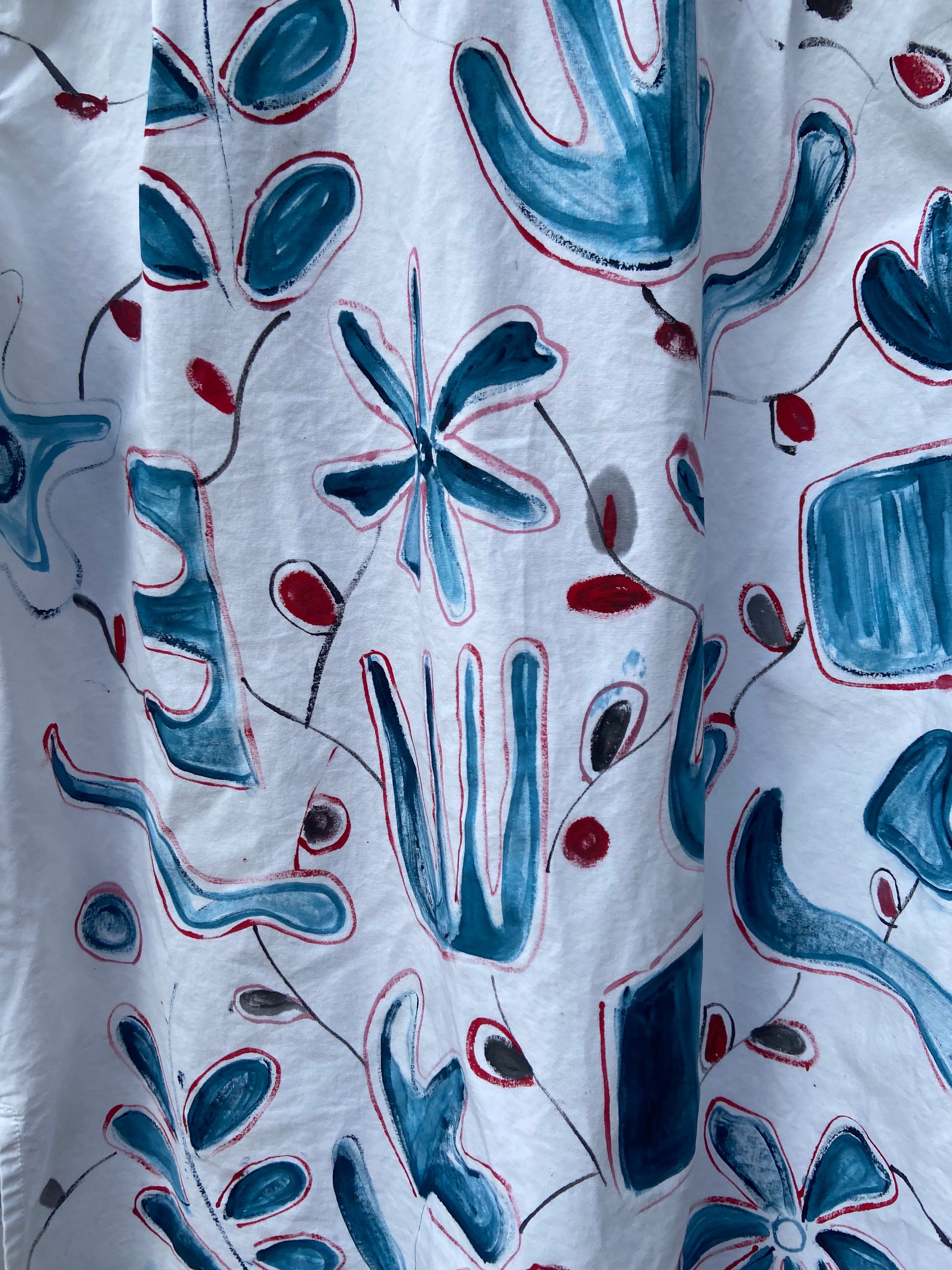 upcycled hand-painted shirt