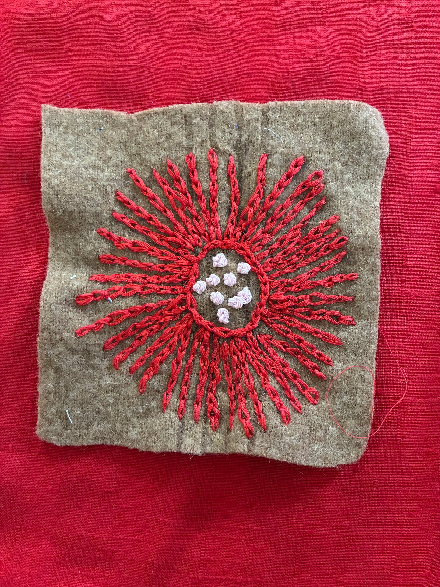 Hand-Painted Sew-On Fabric Patches — Upcycled, Abstract, Made in Canada
