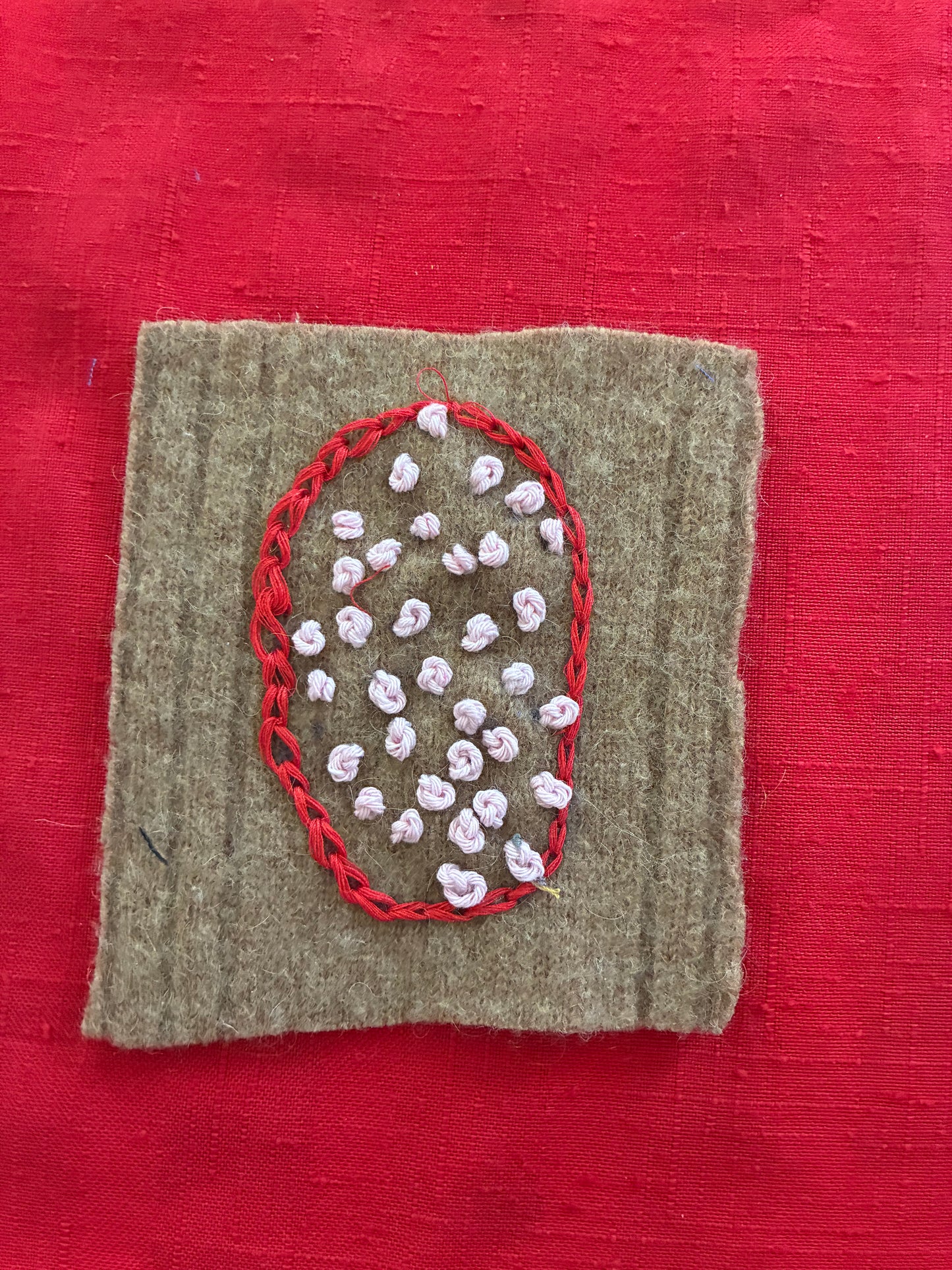 Hand-Painted Sew-On Fabric Patches — Upcycled, Abstract, Made in Canada
