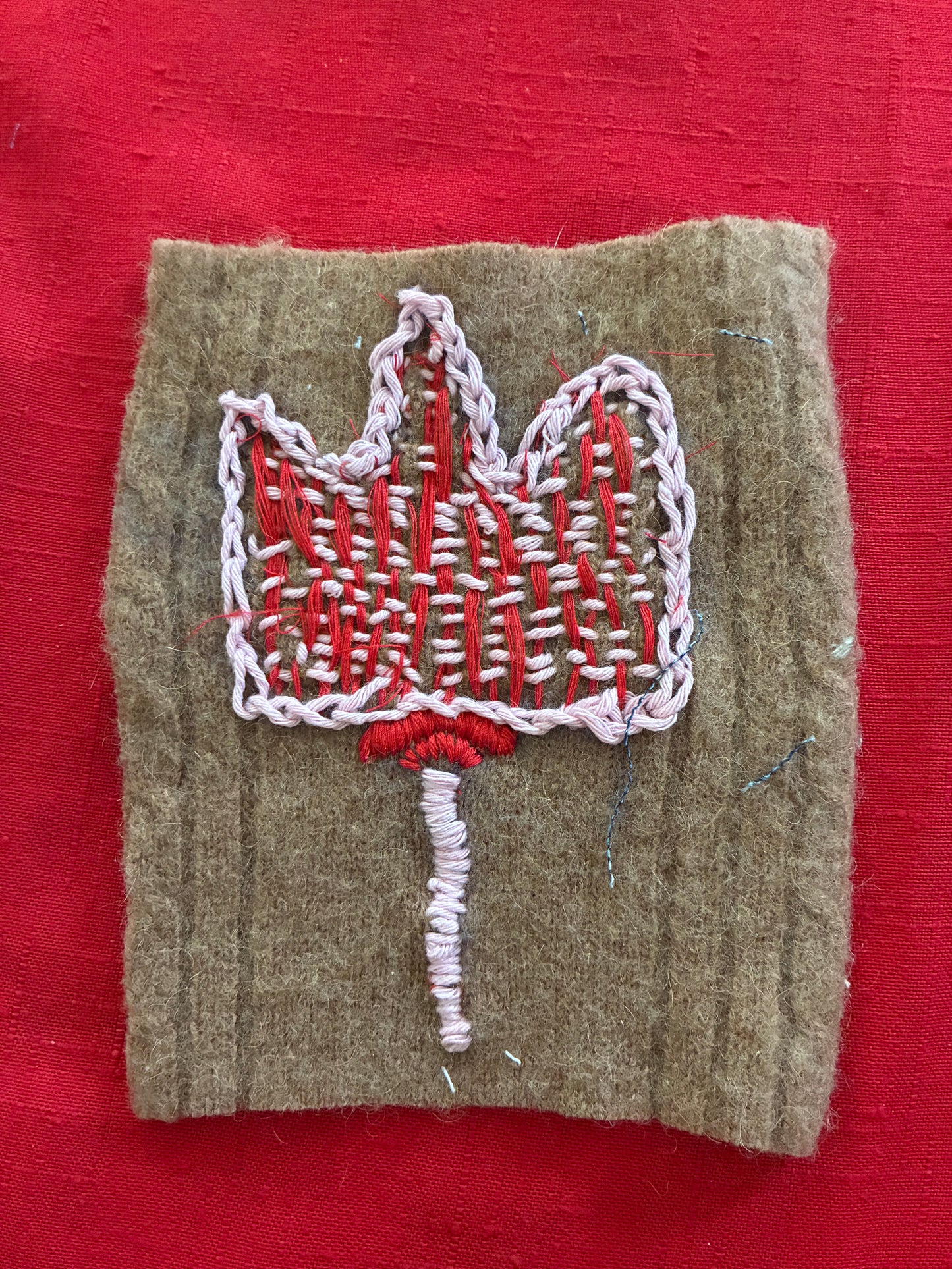 Hand-Painted Sew-On Fabric Patches — Upcycled, Abstract, Made in Canada