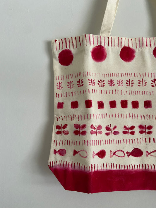 Handpainted Tote bag