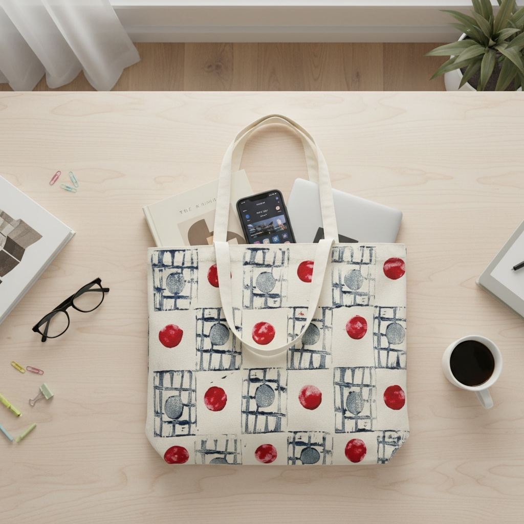 Handcrafted Cotton Canvas Tote Bag | Eco-Friendly Everyday Tote