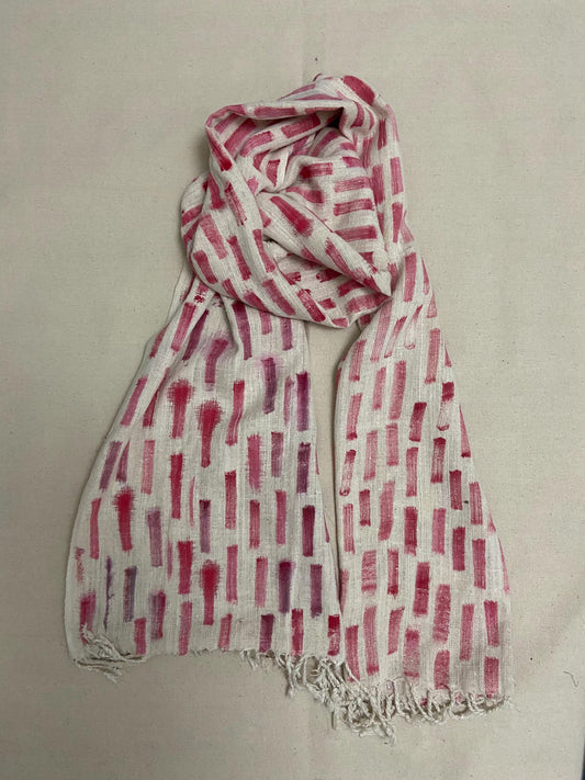 Hand Painted Eri Silk Scarf